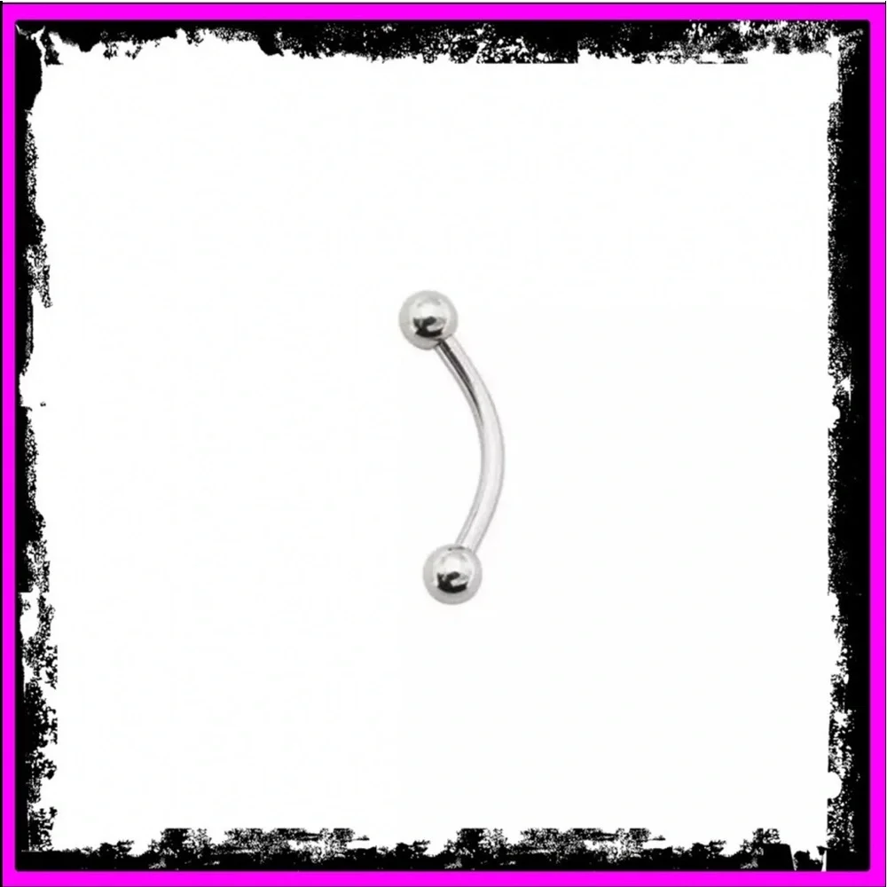 New Unisex Surgical Stainless Steel Curved Body Piercing Jewellery